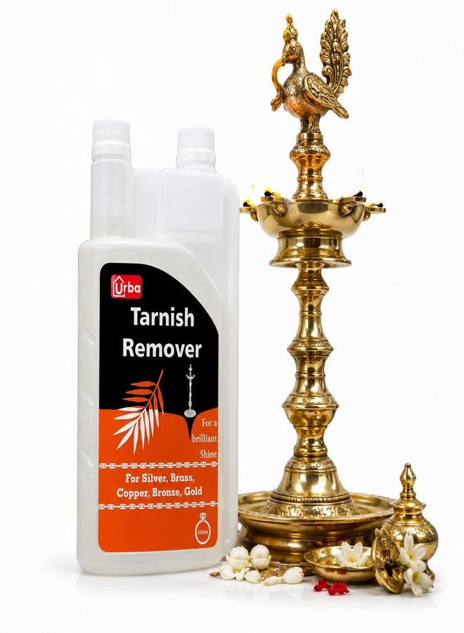 URBA New Silver Dip 500 ml| Instant Silver Cleaner Sparkling Clean Silver Without Silver Loss| Brass cleaning liquid for Pooja utensils - 500ml - Image 1