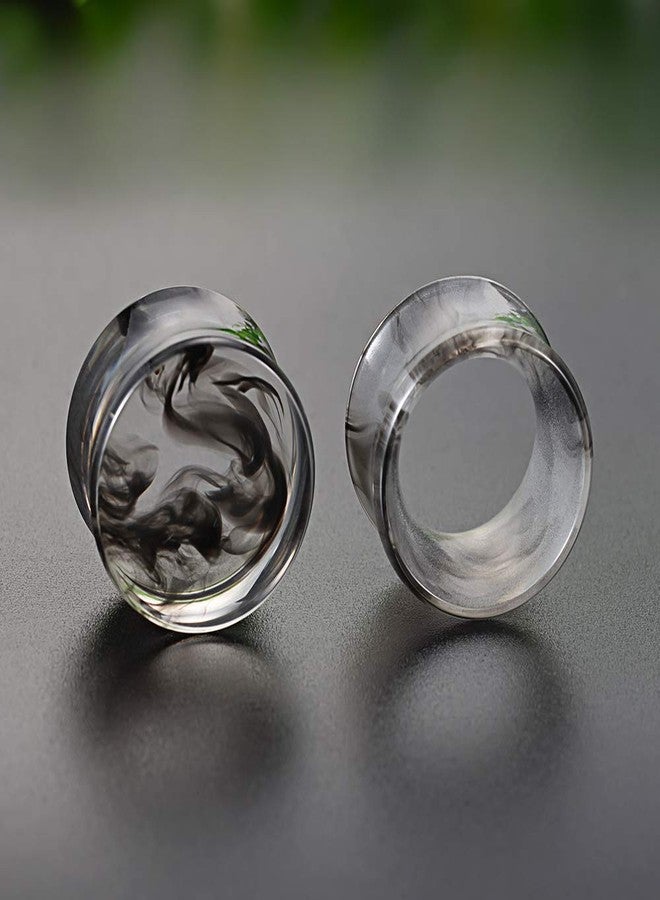 COOEAR 2 Pairs Matched Set Gauges for Ears Flesh Tunnels Kits Plugs Earrings Grey Acrylic Ear Expander Stretchers Piercing. - Image 3
