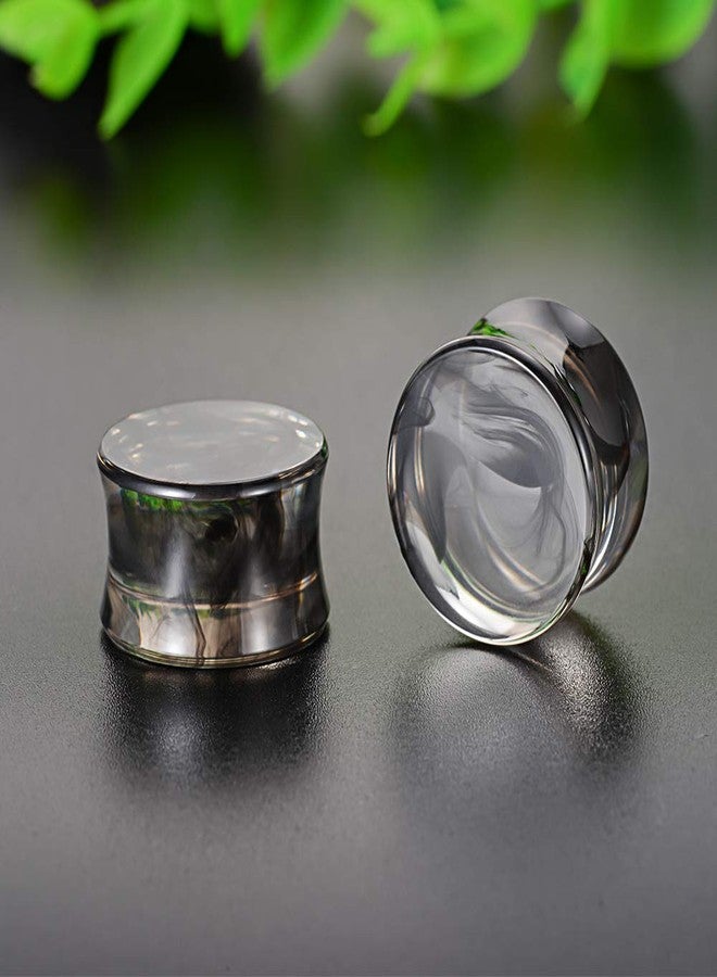 COOEAR 2 Pairs Matched Set Gauges for Ears Flesh Tunnels Kits Plugs Earrings Grey Acrylic Ear Expander Stretchers Piercing. - Image 5