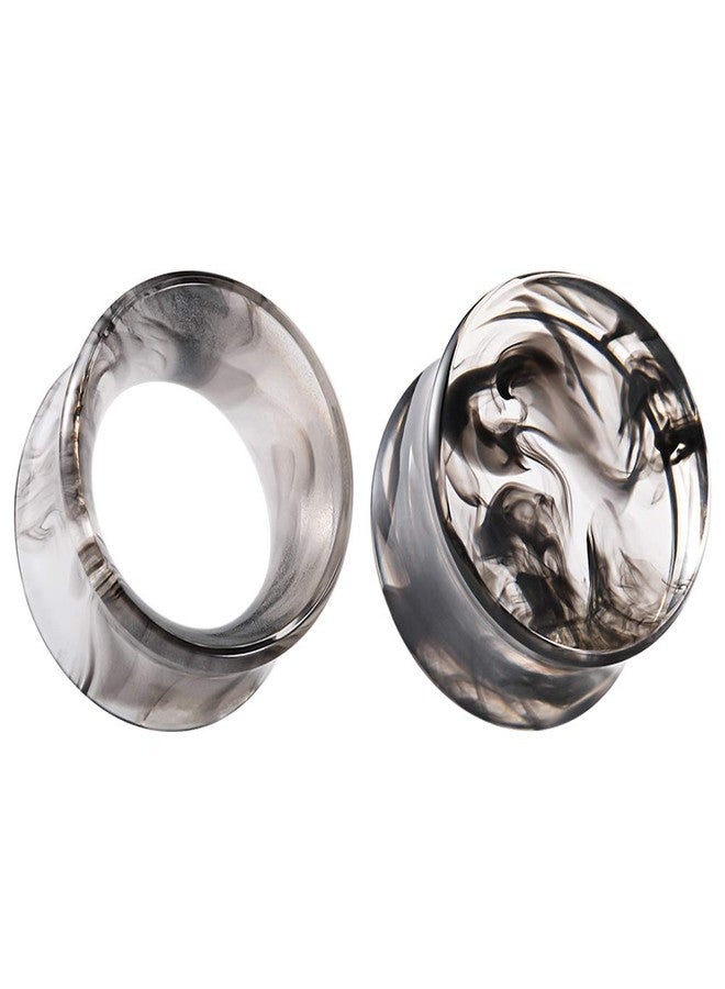 COOEAR 2 Pairs Matched Set Gauges for Ears Flesh Tunnels Kits Plugs Earrings Grey Acrylic Ear Expander Stretchers Piercing. - Image 1