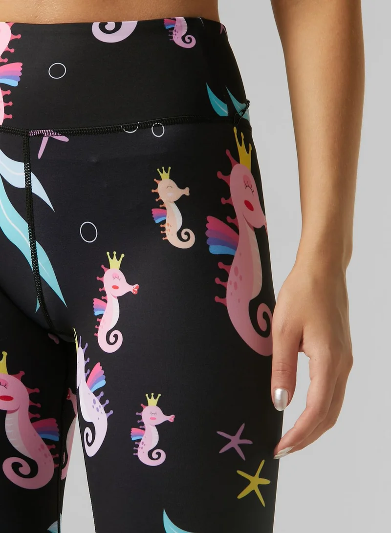 Flexi-Lexi Fitness Sassy Seahorse Tights