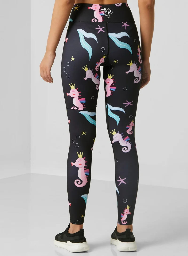 Flexi-Lexi Fitness Sassy Seahorse Tights