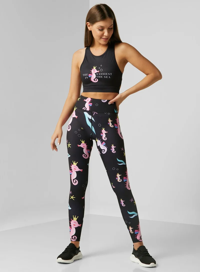 Flexi-Lexi Fitness Sassy Seahorse Tights