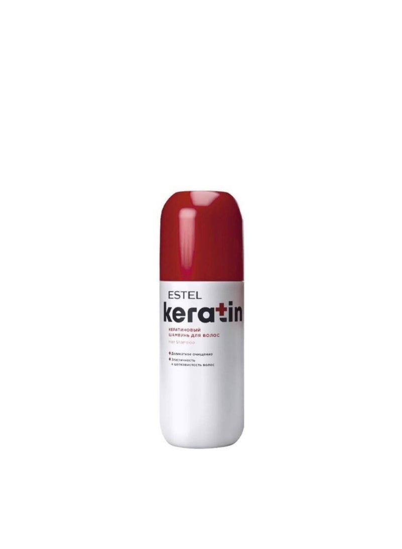 ESTEL KERATIN Shampoo for Damaged Hair Repair | Professional Keratin Treatment Shampoo for Smooth, Strong & Frizz-Free Hair | Sulfate-Free Hair Care