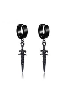 1 Pair Cool Punk Stud Earrings Fashion Hip Hop For Men And Women