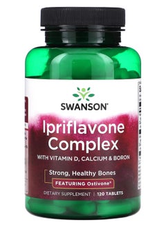 SWANSON Ipriflavone Complex with Vitamin D, Calcium & Boron, 120 Tablets 