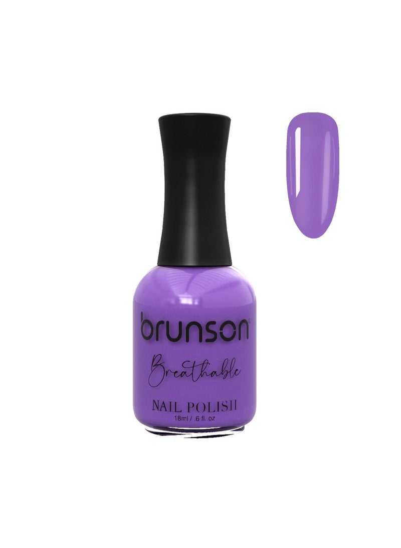 Brunson Breathable Nail Polish Halal Nail Lacquer Wudu friendly Quick Dry long lasting but easy peel off Glossy Shine Water Based Nail paint 18ml