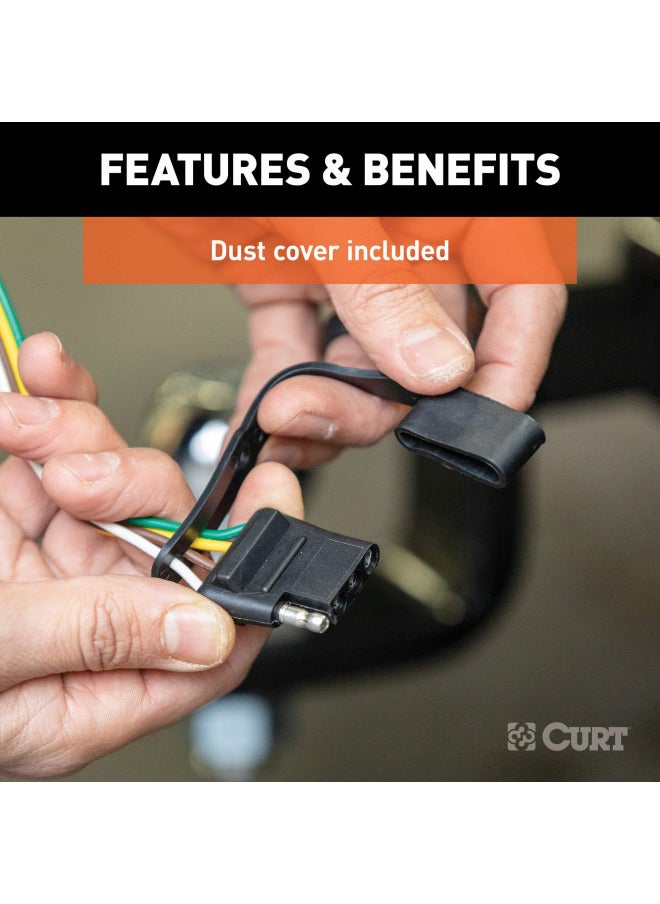 Curt CURT 56175 Non-Powered 3-to-2-Wire Splice-in Tail Light Converter, 4-Pin Wiring Harness , Black  - Image 4