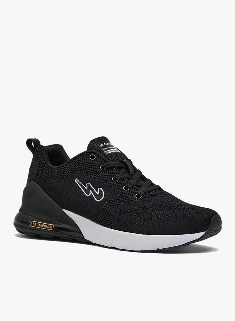 CAMPUS Men's Black Classic Low-Top Sneakers,Comfortable Sporty Shoes & Modern Design - Image 2