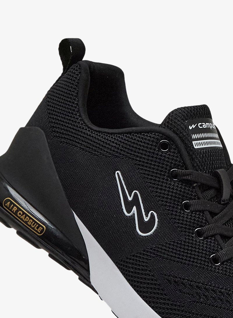 CAMPUS Men's Black Classic Low-Top Sneakers,Comfortable Sporty Shoes & Modern Design - Image 5