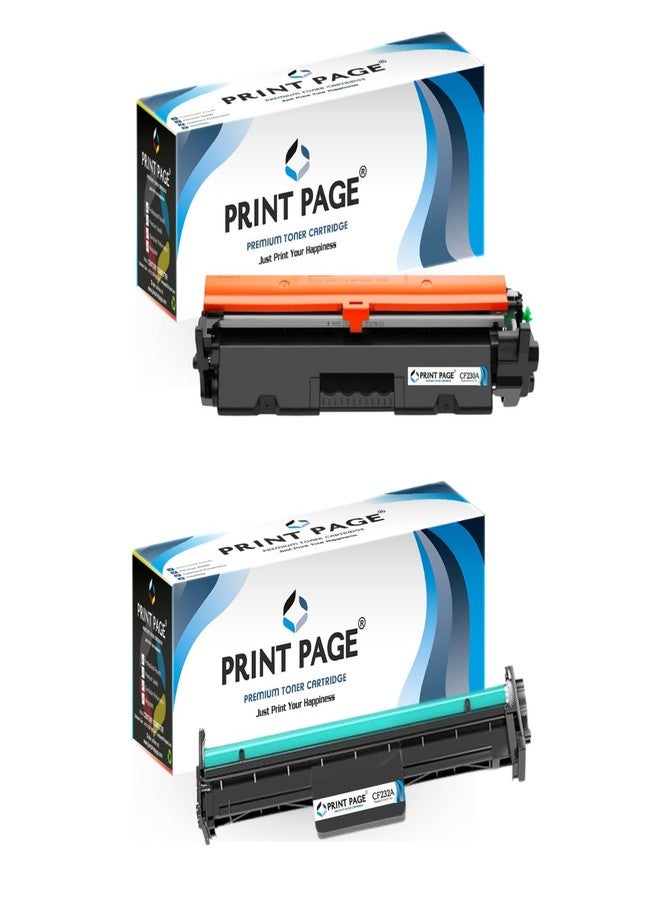 Print Page 30A Toner Cartridge + 32A Imaging Drum Unit (Combo Pack) Compatible for LJ Pro Printers M203, M203d, M203dn, M203dw, M227, M227s, M227d, M227fdn, M227fdw, M227sdn MFP - Image 1