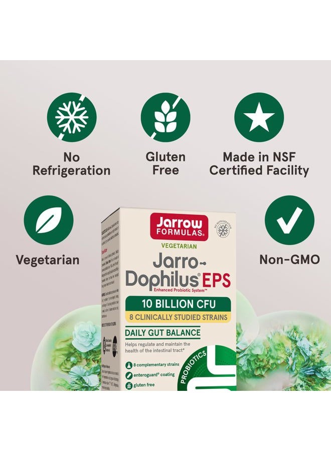 jarrow formulas بروبيوتيك 10 مليار CFU - كبسولات مكمل بروبيوتيك لصحة الأمعاء للنساء والرجال، 120 كبسولة نباتية، حتى 60 يومًا - Image 5