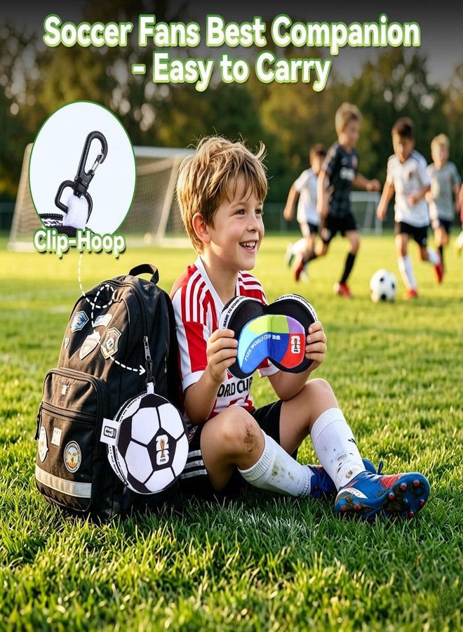 MESUCA FIFA World Cup 2026 Travel Pillow with Eye Mask - Official FIFA World Cup 2026 Merchandise -Soccer Ball Design Neck Pillow 2-in-1 Comfort for Traveling,Car,or Train - Image 5