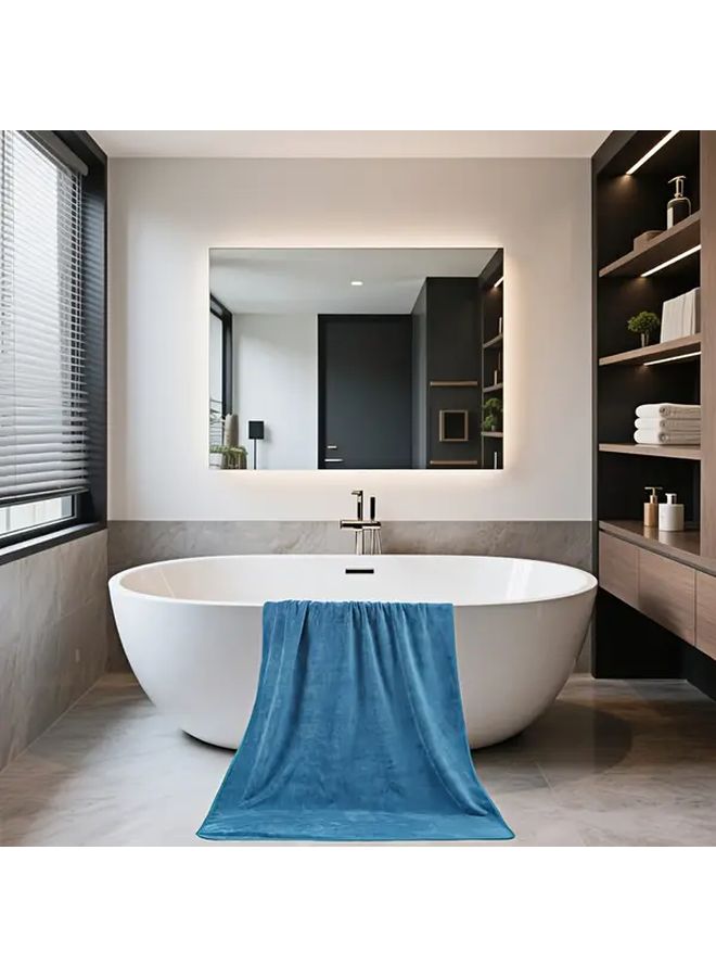 1pc Large Microfiber Bath Towel 31 5x70 87 Inches Quick Dry Absorbent For Beach Gym Travel - Image 4