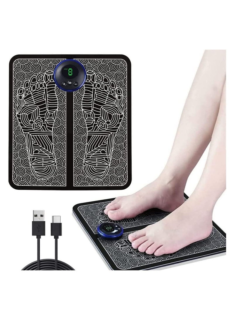 وسادة تدليك كهربائية محمولة EMS للقدمين والساقين باستخدام USB للاستخدام المنزلي والمكتبي - Image 1