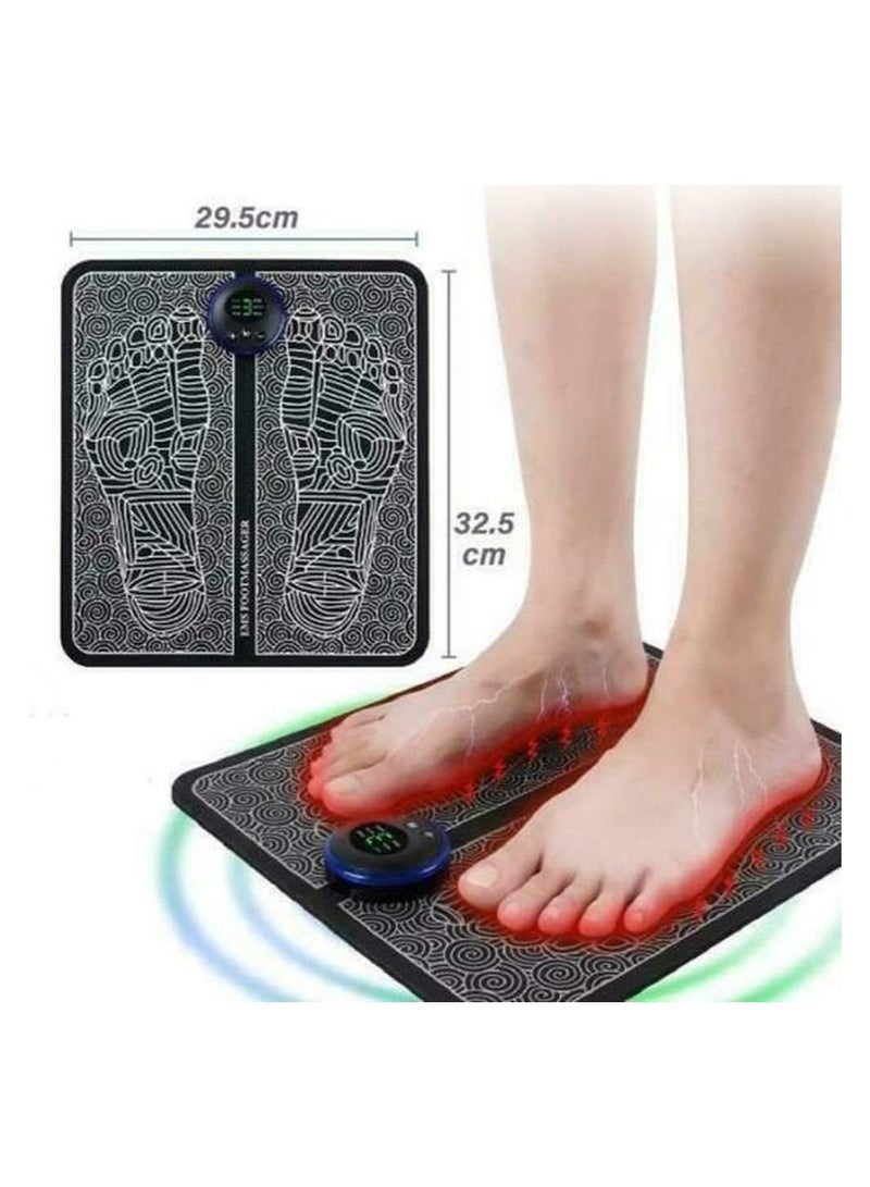 وسادة تدليك كهربائية محمولة EMS للقدمين والساقين باستخدام USB للاستخدام المنزلي والمكتبي - Image 2