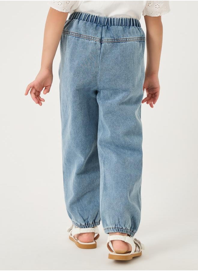 Styli Styli Plain Elasticated Waistband Jogger Jeans  - Image 4