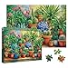 Larkipuzz Beautiful Cactus Plant Puzzles for Adults 1000 Pieces Aesthetic Succulent Flower Jigsaw Puzzle Difficult Nature Art Puzzles - Image 4