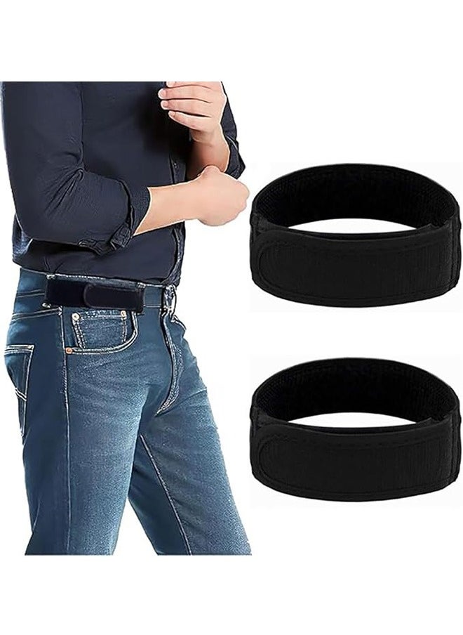 No Buckle Elastic Belt For Men — Fits 4cm Belt Loops, Comfortable and Easy To Use（Size:L）