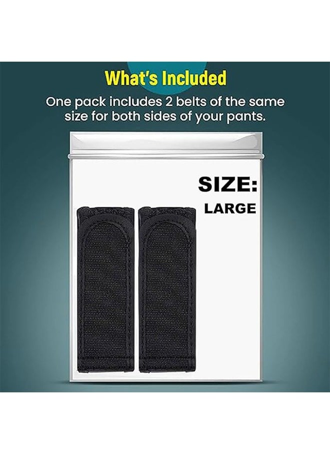 No Buckle Elastic Belt For Men — Fits 4cm Belt Loops, Comfortable and Easy To Use（Size:L）