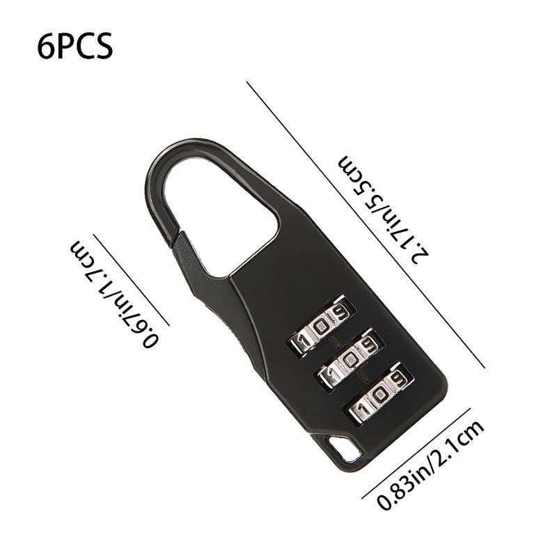 3-digit combination locks with heavy-duty codes for home, school, gym and public bathroom-secure your luggage, laptop and lockers with a 3-digit code (7pieces in the color shown) - Image 3