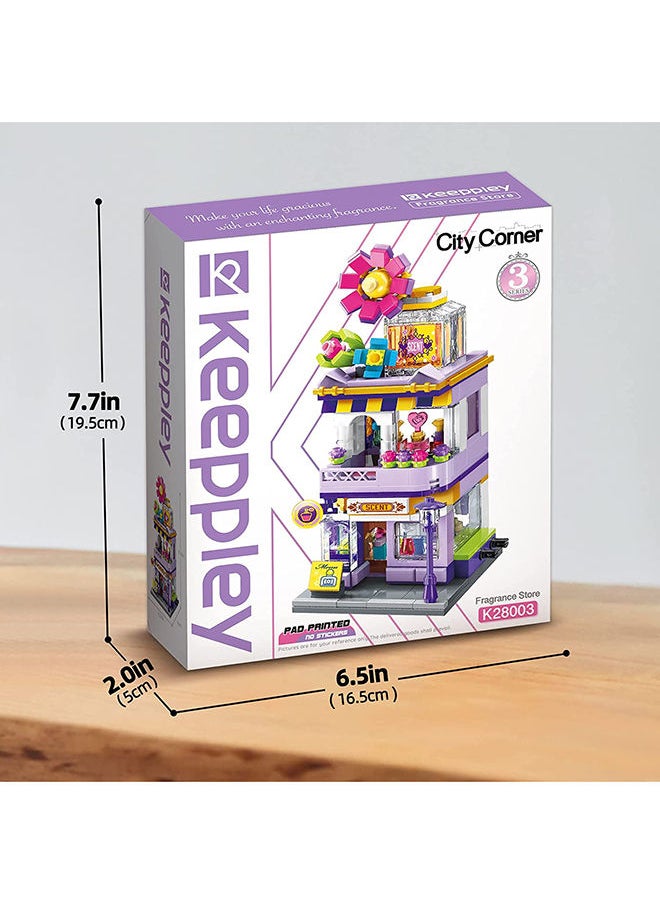 City - Qman Fragrance Store - Creative Building Blocks Playset for Kids - Image 1