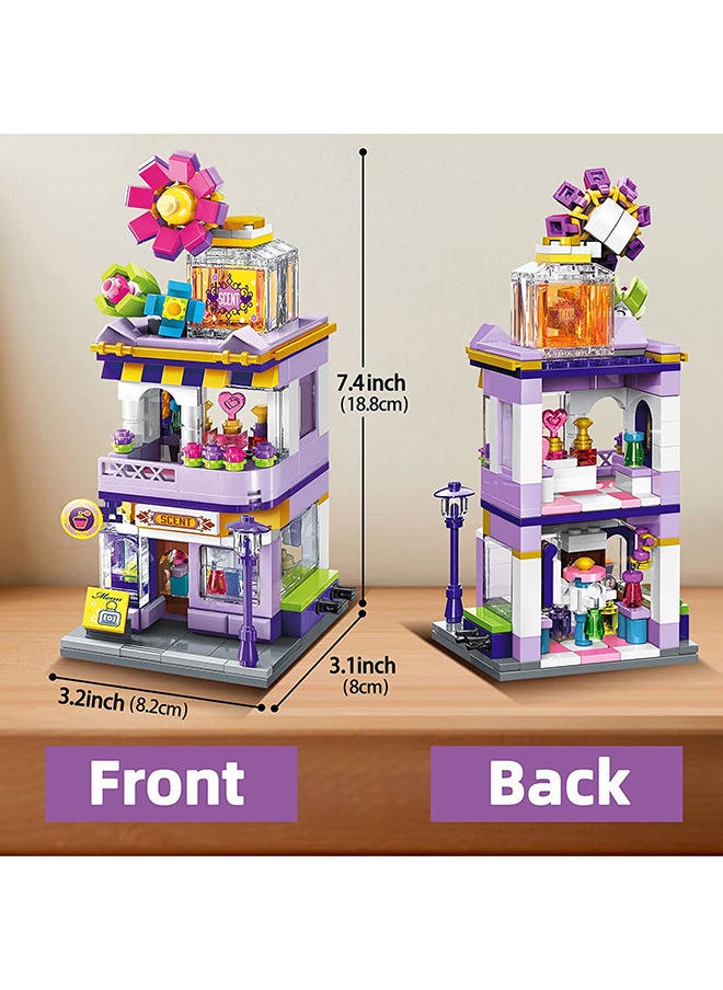 City - Qman Fragrance Store - Creative Building Blocks Playset for Kids - Image 1