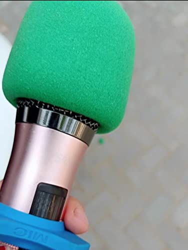 Fielect 2Pcs Microphone Cover Foam Mic Cover Handheld Microphone Windscreen Shield Micro Foam Filter Green for KTV Broadcasting - Image 5