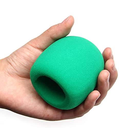 Fielect 2Pcs Microphone Cover Foam Mic Cover Handheld Microphone Windscreen Shield Micro Foam Filter Green for KTV Broadcasting - Image 3