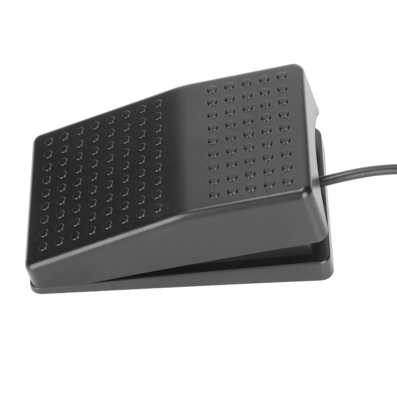 USB Foot Switch: 1 Ergonomic Wide Pedal, Sensitive Photoelectric Switch - Programmable Custom Functions, Single Foot Pedal for Gaming, Transcription, Hospital Image Scanning & Hands-Free Environments - Image 3