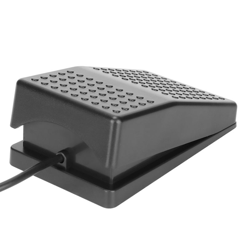 USB Foot Switch: 1 Ergonomic Wide Pedal, Sensitive Photoelectric Switch - Programmable Custom Functions, Single Foot Pedal for Gaming, Transcription, Hospital Image Scanning & Hands-Free Environments - Image 4