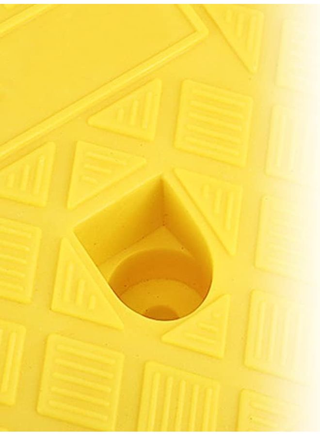 Yellow Curb Ramp 13cm High Nonslip Driveway Threshold for Cars - Image 1