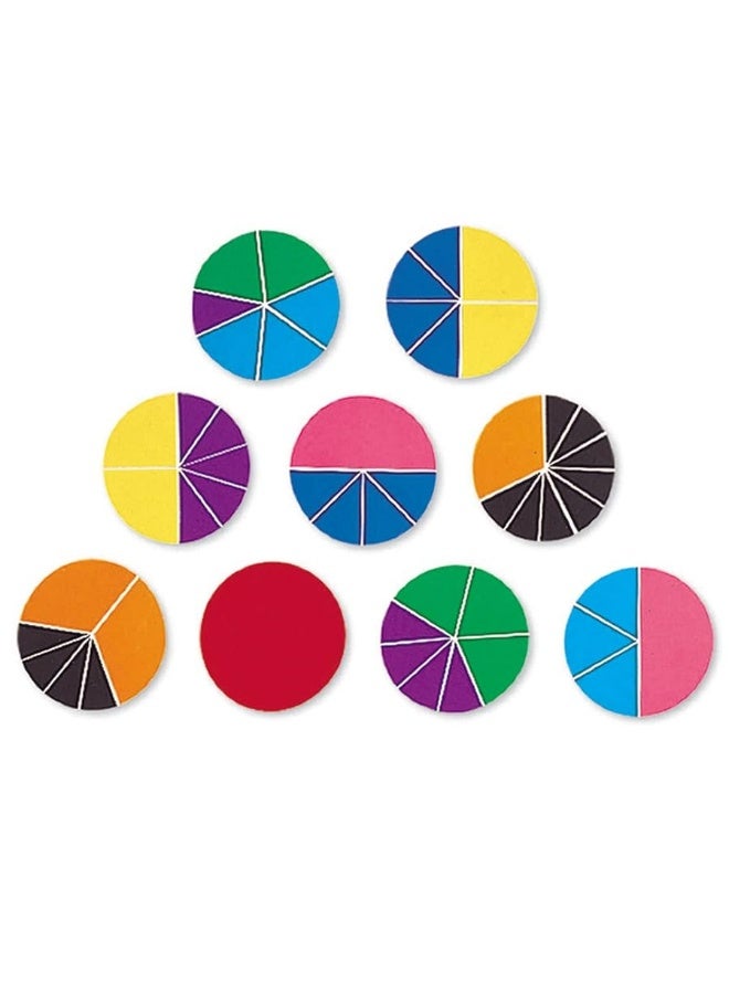 Learning Resources Learning Resources Rainbow Fractions Deluxe Circles with Storage, 9 Circles, Ages 6+, Multicolor (LER0617) - Image 4