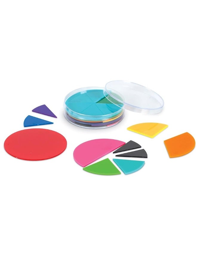 Learning Resources Learning Resources Rainbow Fractions Deluxe Circles with Storage, 9 Circles, Ages 6+, Multicolor (LER0617) - Image 3