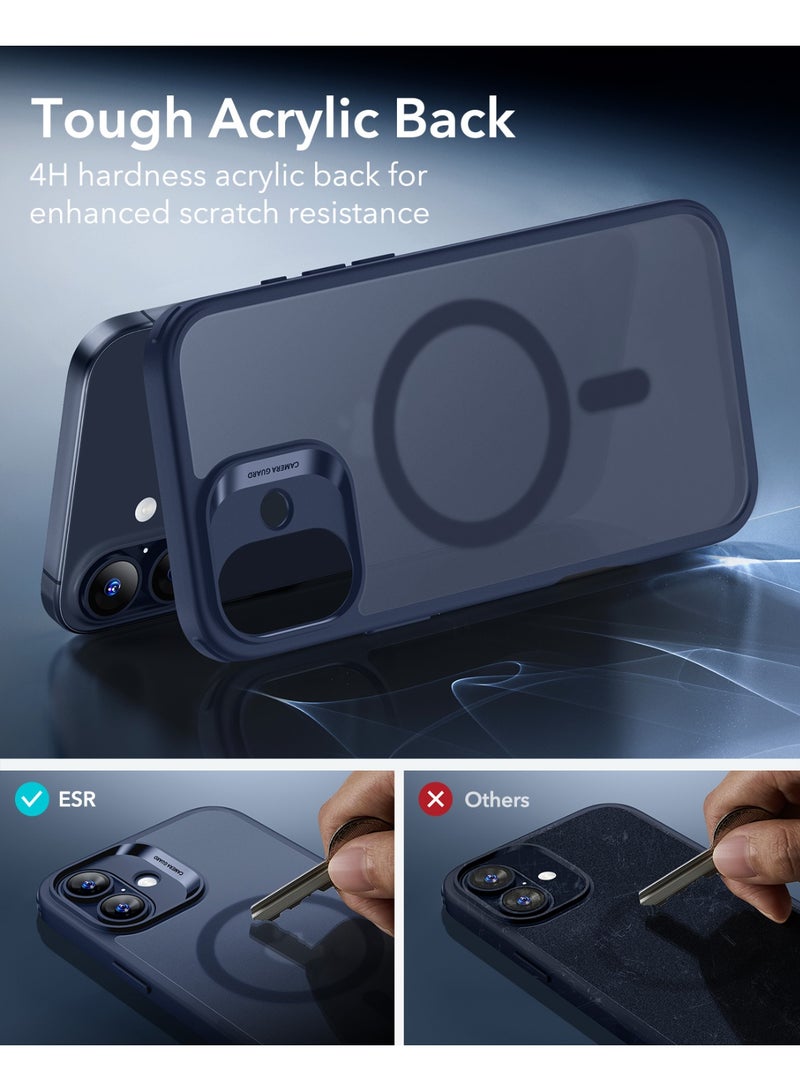 ESR iPhone 17 HaloLock Classic Hybrid Case – MagSafe Compatible Cover with Camera Control Button Military-Grade Drop Protection And Shock-Absorbing Corners - Frosted Blue - Image 5
