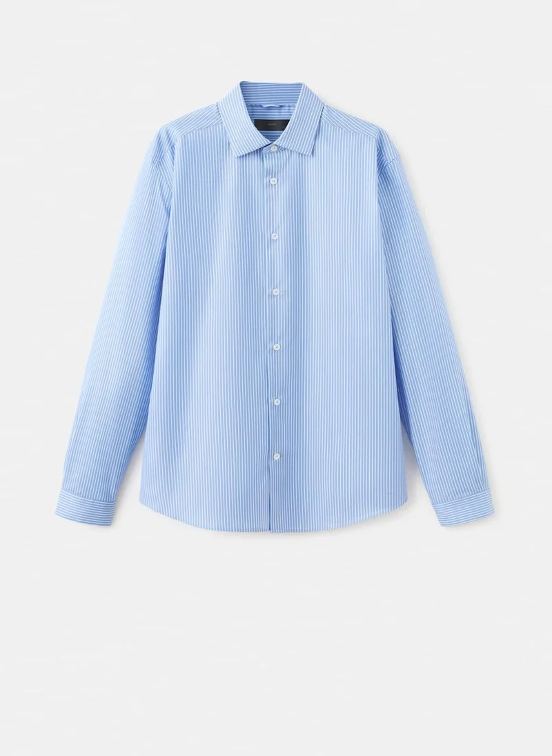 Mango Man  Slim fit non-iron striped shirt for Men | Best Price UAE