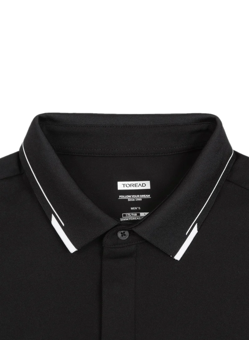 TOREAD Men's Quick-Dry UPF40+ Polo Short-Sleeve T-Shirt