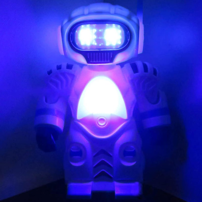 klarako Dance Robot Toy, Electric Universal Singing Dancing LED Light Robot, Music Interactive Robot Toy with Music and Colorful Lights, Best Birthday/Christmas Gifts for Kids 3+ Years Old (White) - Image 5