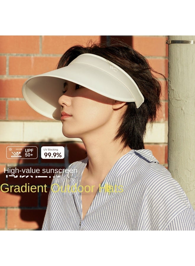 VVC قبعة شمسية واسعة الحواف لحماية من الأشعة فوق البنفسجية بألوان متدرجة للزوجين غير محددة الجنس - Image 2