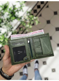 VISSO 111 Leather Personalized Wallet with Coin Pocket Leather Bag  - Image 3