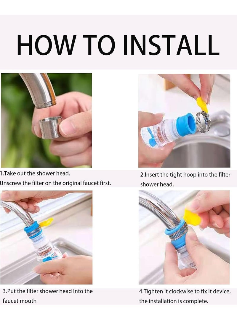 Raxoom Adjustable Water Tap Extender Faucet Water Filters with Mineral Stone Efficient Filtration for Kitchen Accessories - Image 4