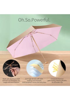 KASTWAVE Mini Pocket Umbrella, Folding Umbrellas Compact Mini Travel Umbrella Light Compact Design, Waterproof and UV Proof, Compact and Portable Windproof Water Repellent Can be Put in a Personal Pocket  - Image 4