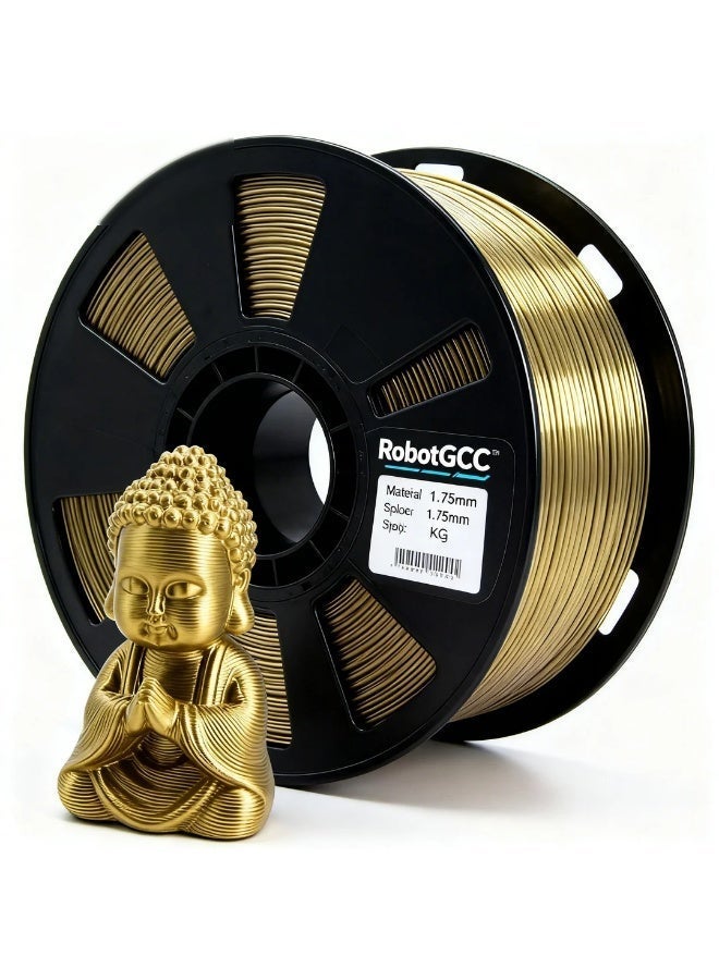 Robotgcc Silk Pla 3D Printer Filament 1.75Mm 1Kg - Gold