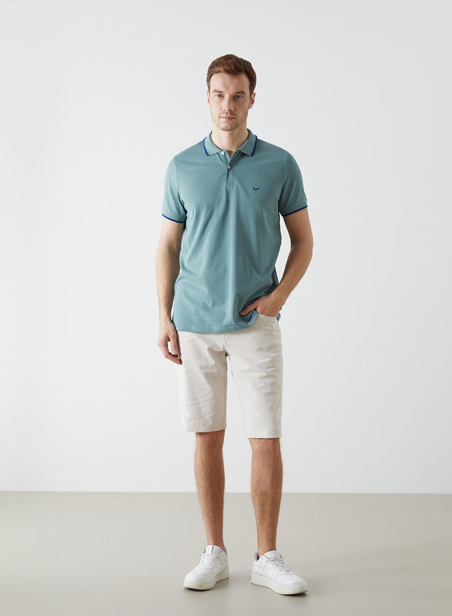 LC WAIKIKI Polo Neck Short Sleeve Pique Men's T-Shirt  - Image 2