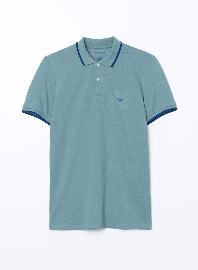 LC WAIKIKI Polo Neck Short Sleeve Pique Men's T-Shirt  - Image 5