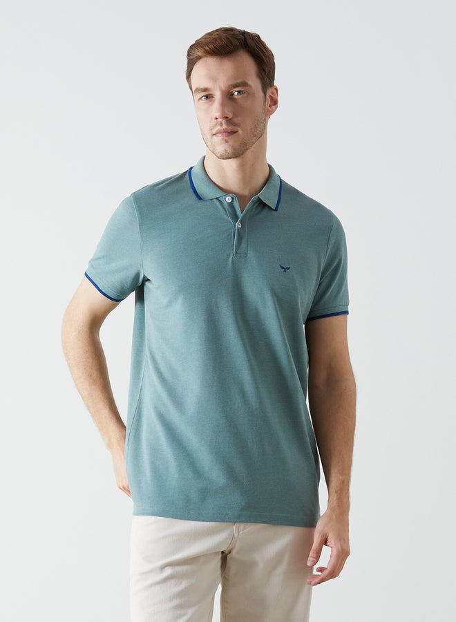 LC WAIKIKI Polo Neck Short Sleeve Pique Men's T-Shirt  - Image 1