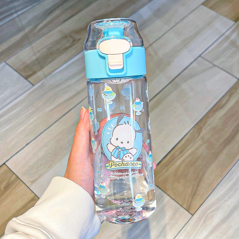 Sanrio Licensed Tritan Sports Water Bottle Light blue