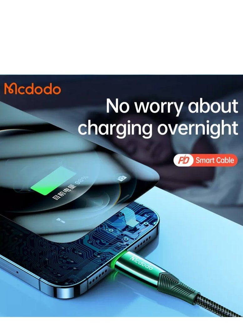 Mcdodo - Auto Power Off Type-C to Lightning PD Data Cable - Image 1
