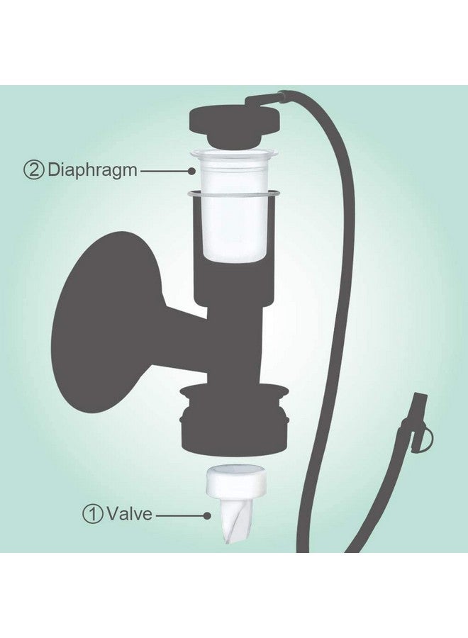 Maymom Pump Parts Compatible With Ameda Purely Your Pumps Mya Joy Pump But Not Mya Pro; (4 Duckbills 2 Membranes) - Image 3