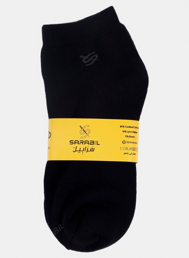 Sarabil Half A Towel Socks Black - Image 1